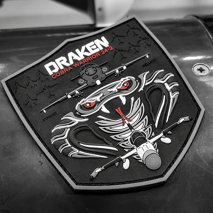 PREPARING Cobra Warrior 24 1 Patch Large BW SQUARE 700Px